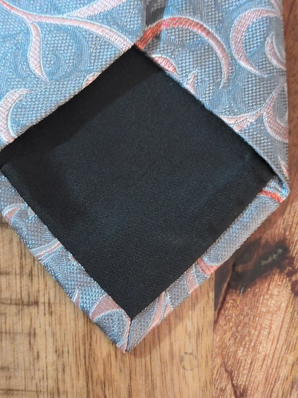 Alfani Light Blue Tie with Pink and White Swirl Design